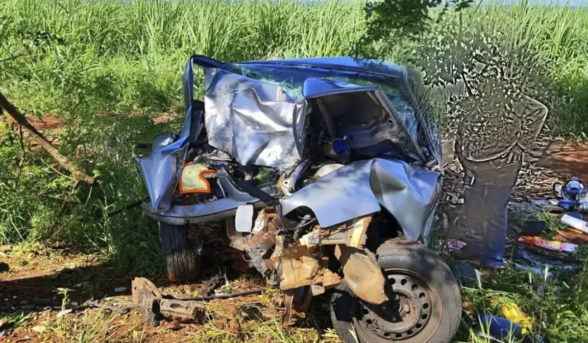Morador de Santa Mariana sofre grave acidente entre Bandeirantes e Itambaracá