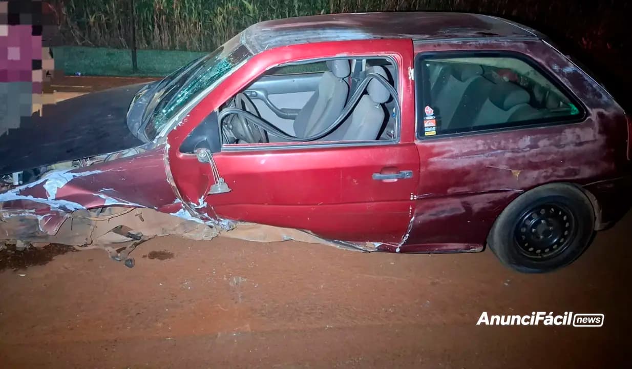 Motorista é levado à delegacia após acidente e teste do bafômetro apontar 0,68 mg/L na PR-090