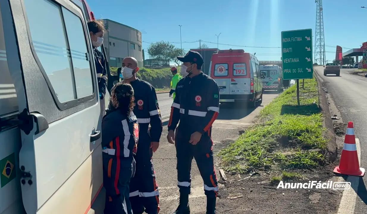 Idoso morre atropelado em alça de acesso da BR-369 em Cornélio Procópio