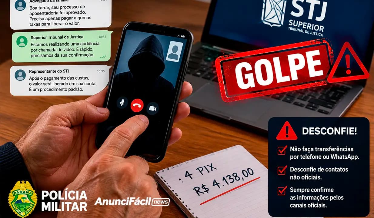 Golpe do falso advogado faz homem perder mais de R$ 4 mil em Itambaracá