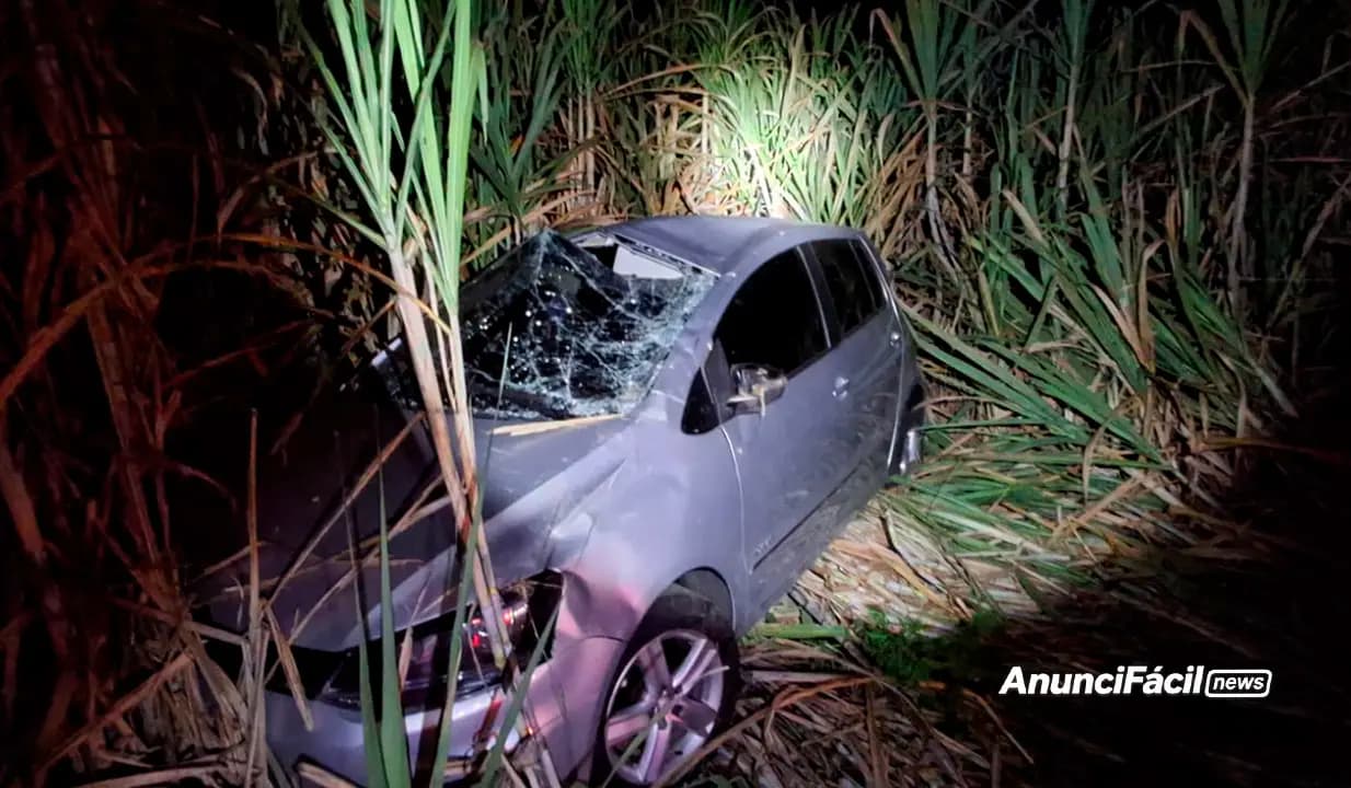 Motorista capota carro na PR-435, em Ibaiti, e escapa sem ferimentos