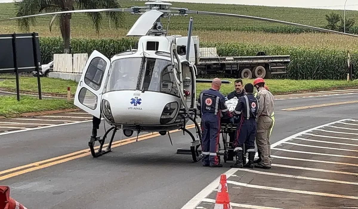 Motorista morre em colisão frontal entre carro e caminhão na BR 369 trevo de Santa Mariana
