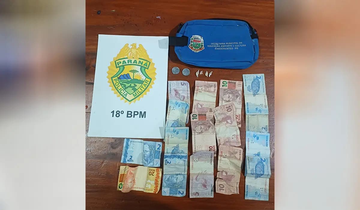 Polícia prende dois homens por tráfico de drogas em Bandeirantes