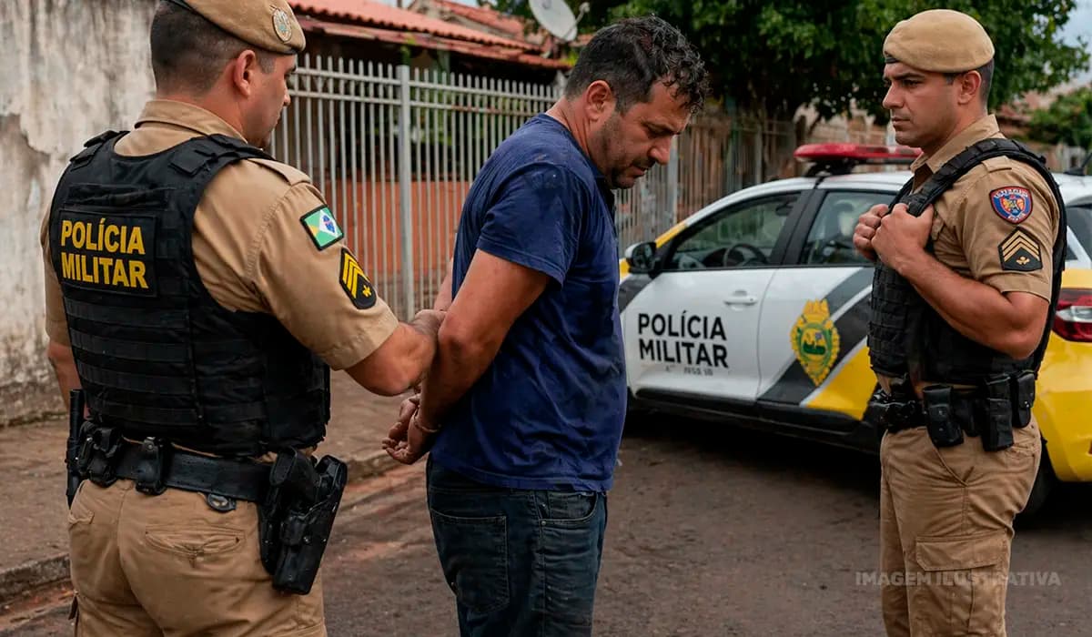 Homem é preso após agredir irmã e amiga durante discussão em Cornélio Procópio