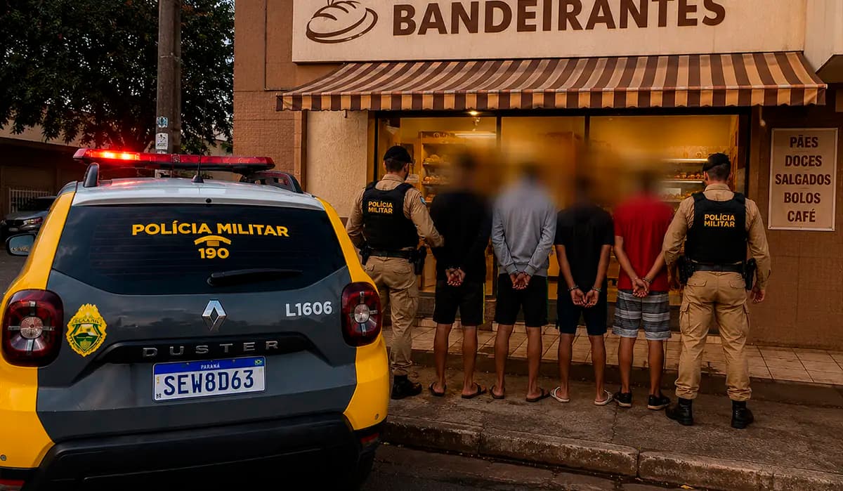 Funcionária reage a assalto em padaria e adolescentes são apreendidos em Bandeirantes