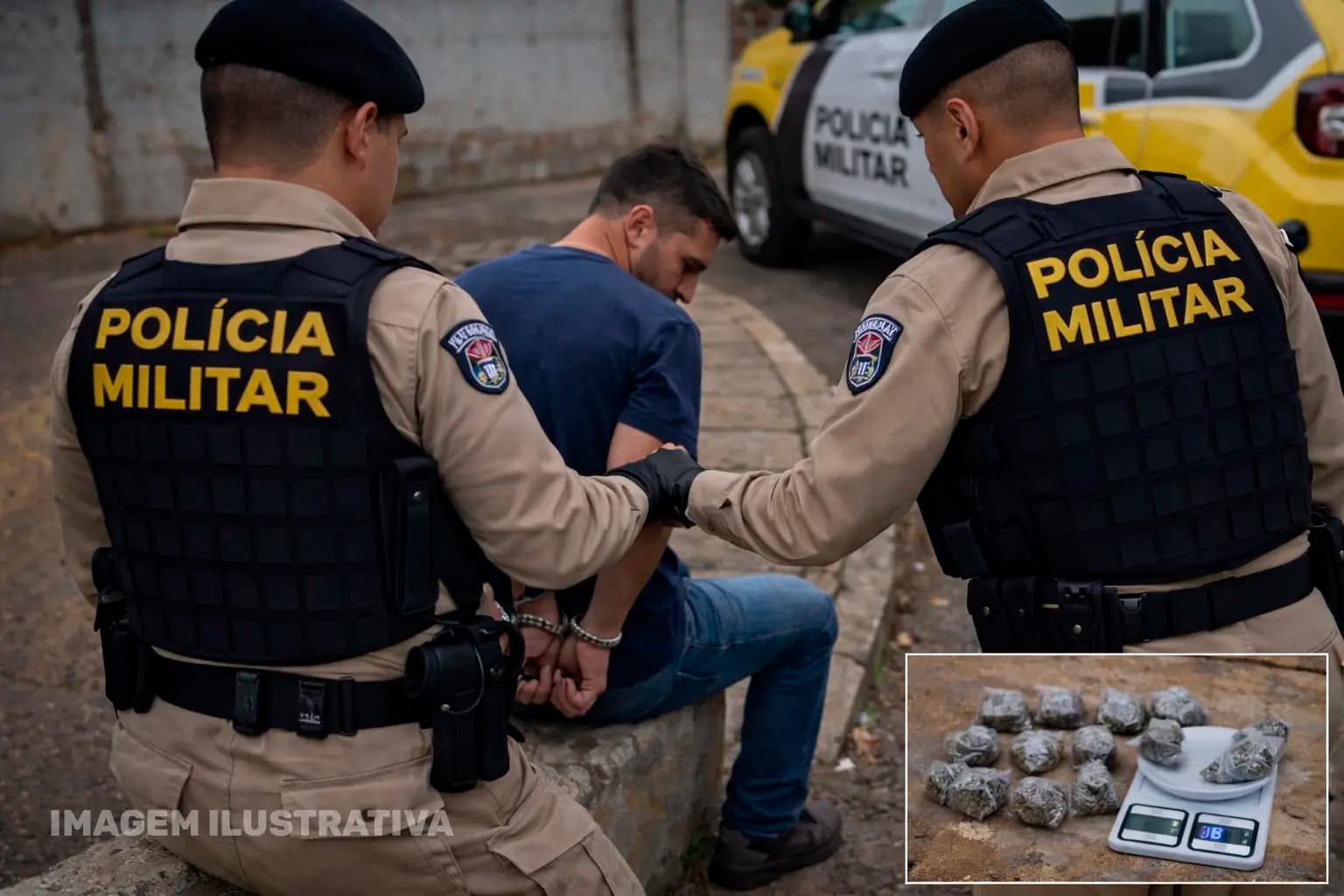 Homem é preso por tráfico de drogas durante patrulhamento da Rotam em Assaí
