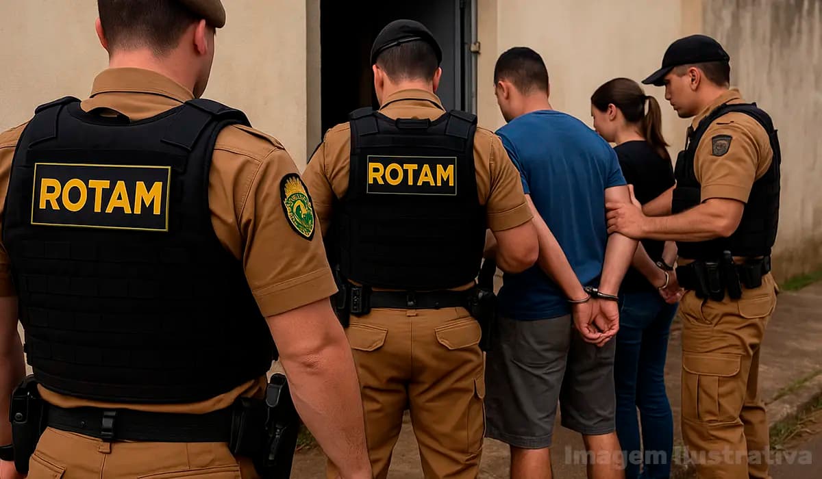ROTAM localiza foragido, apreende drogas e prende mulher envolvida em apoio à fuga em Santa Mariana