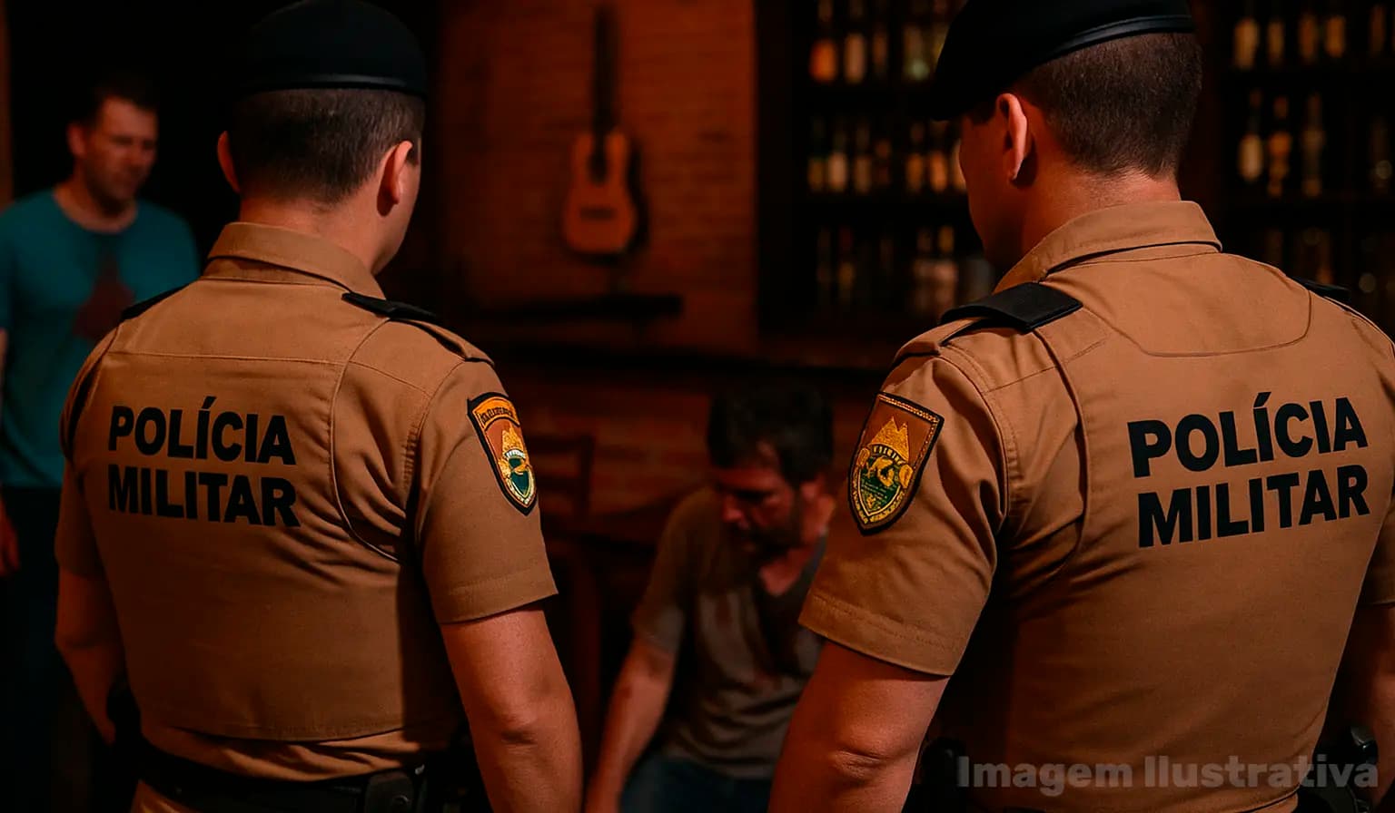 Briga em bar termina com agressões, uso de faca e dois homens feridos em Congonhinhas