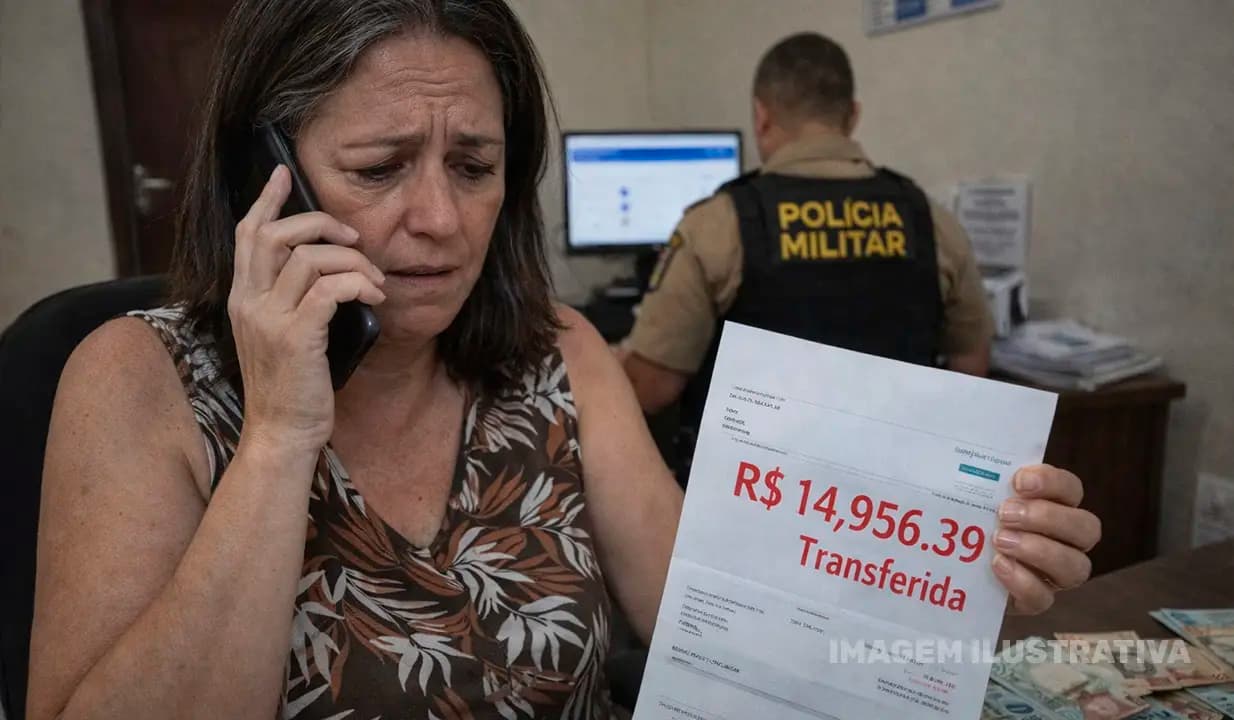 Mulher perde mais de R$ 14 mil após golpe telefônico em São Sebastião da Amoreira