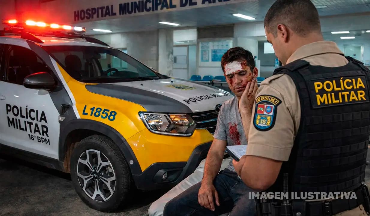 Homem é agredido por quatro encapuzados durante a madrugada em Andirá