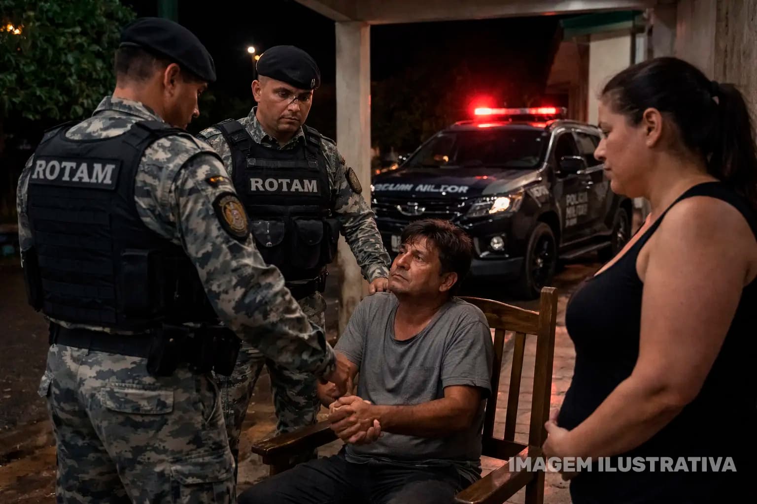 Descumprimento de medida protetiva mobiliza polícia militar em São Sebastião da Amoreira