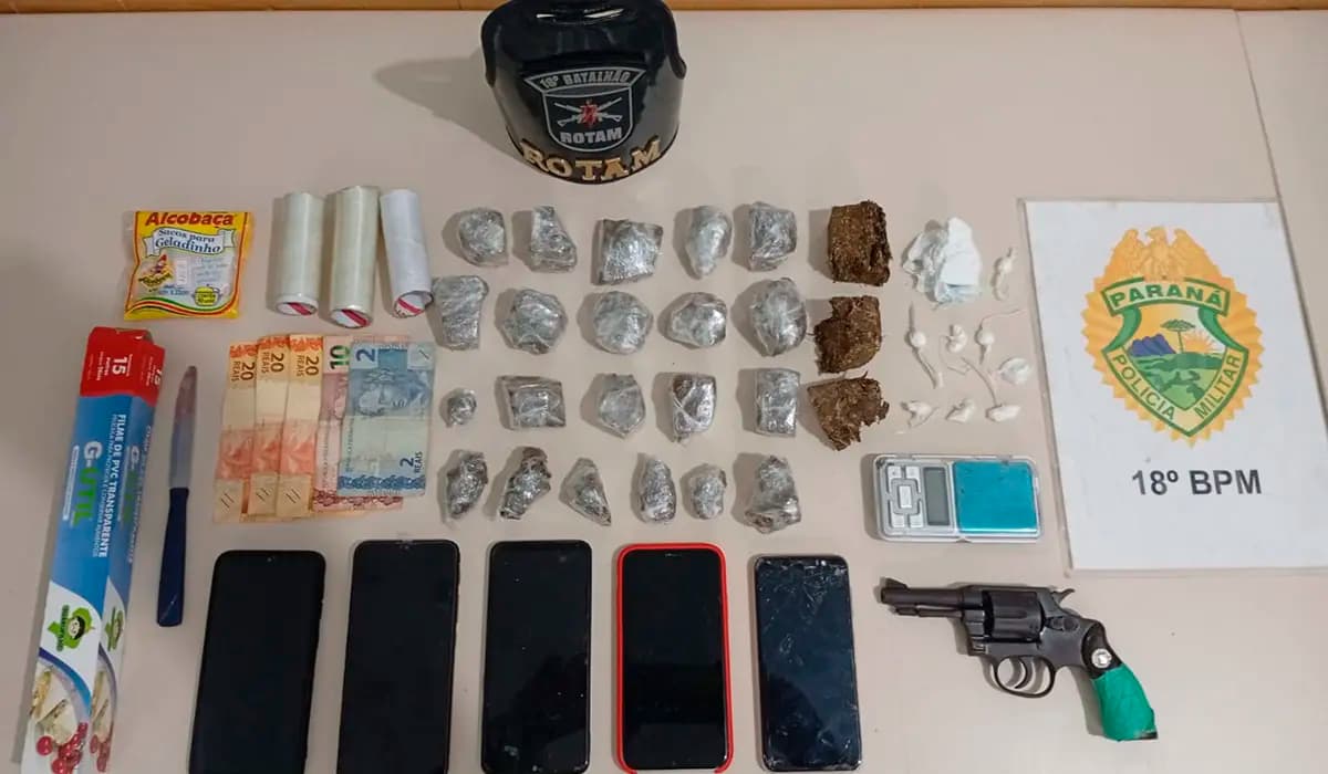 Homem é preso por tr4fico de dr0gas e posse ilegal de 4rma em Cornélio Procópio