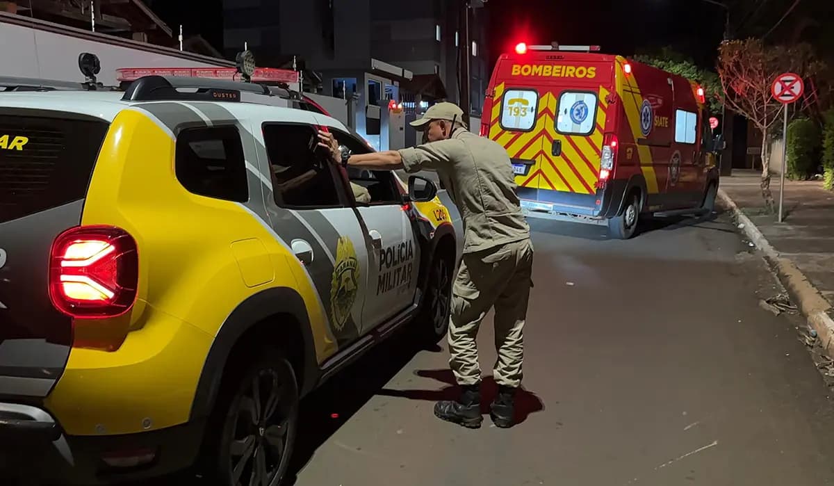Motociclista Sofre Queda Após Atropelar Cachorro na Avenida Paraíso em Cornélio Procópio