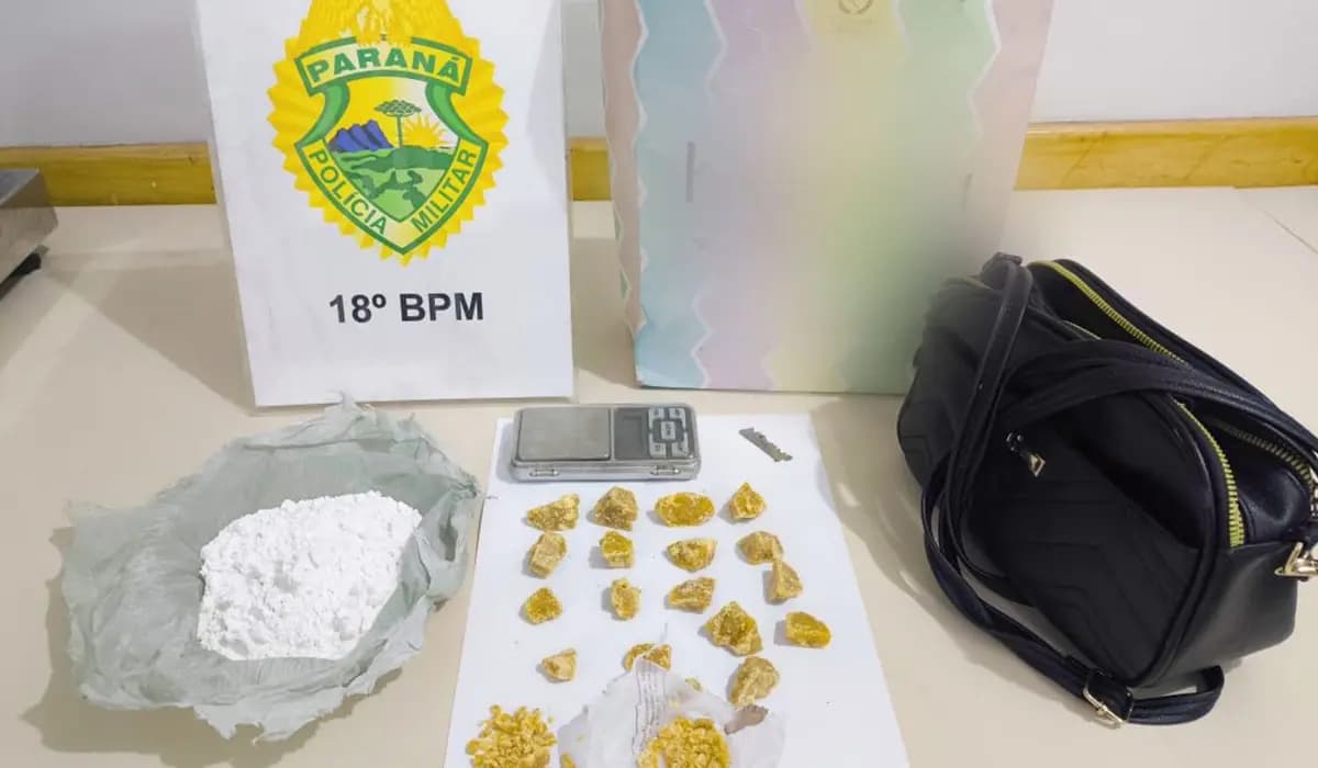 Homem é preso com dr0gas em Cornélio Procópio após tentar despistar a PM