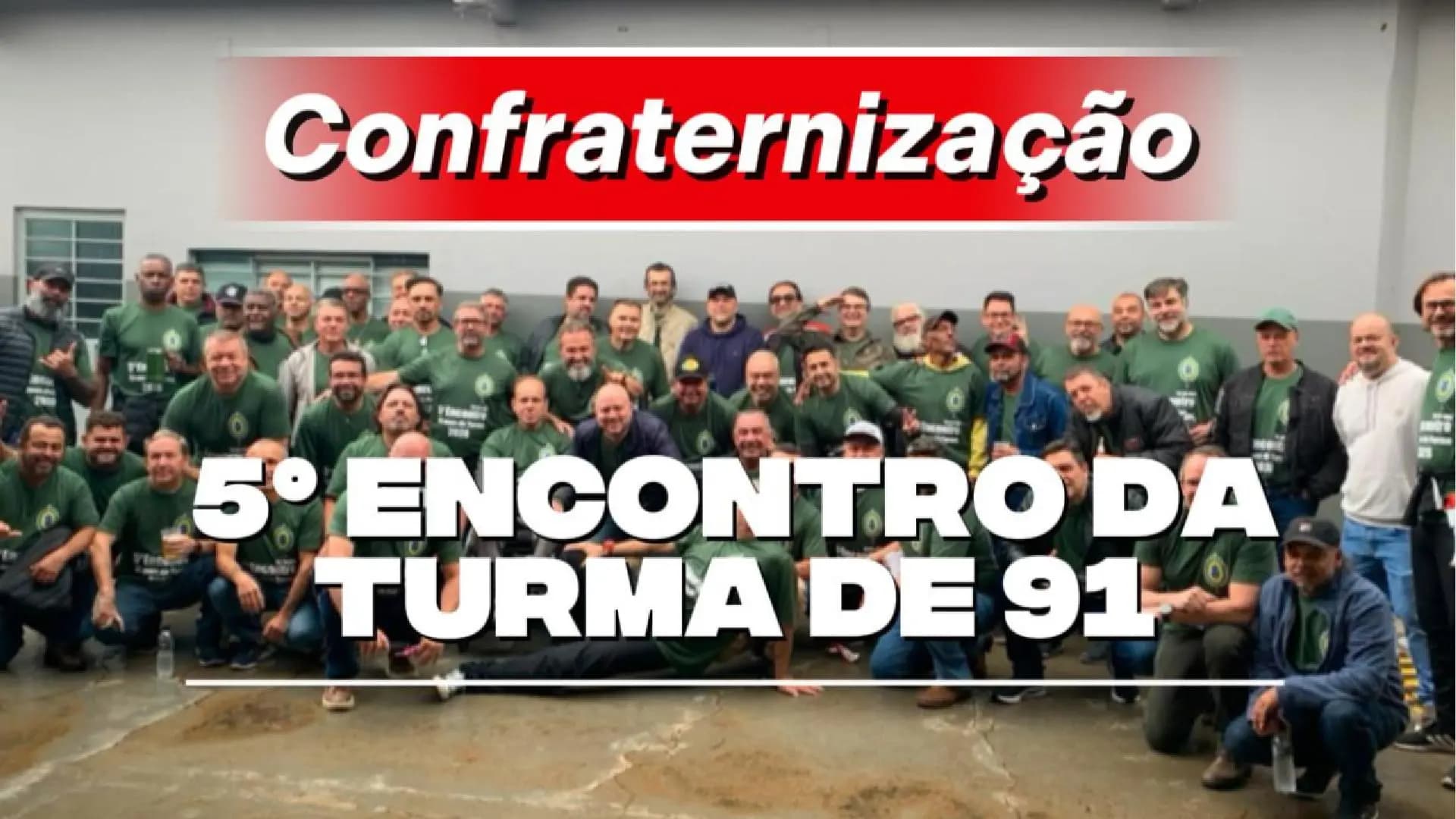 Veteranos do tiro de guerra de 1991 celebram 35 anos de amizade no 5º encontro da turma