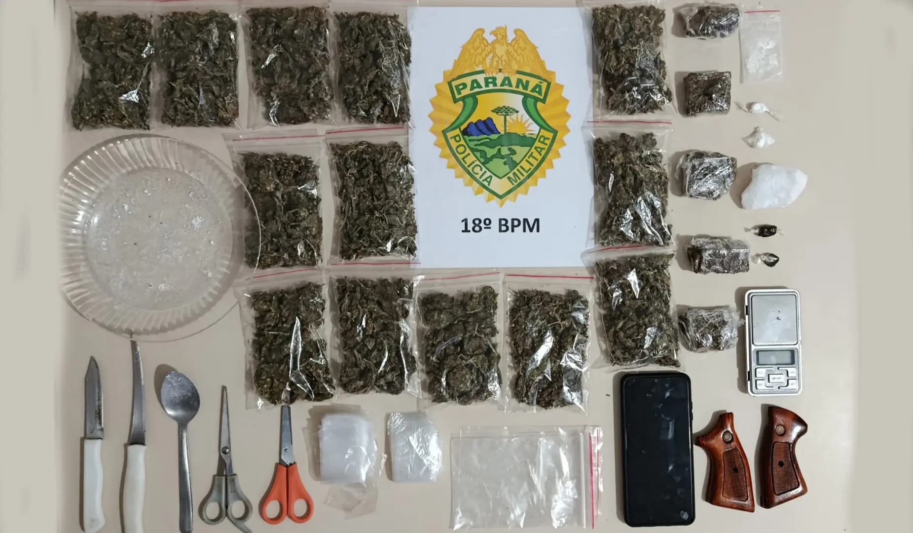 ROTAM prende suspeito de tráfico por delivery em Cornélio Procópio