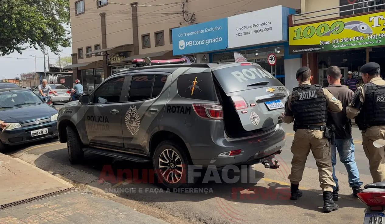 Homem é detido após perturbar clientes em farmácia de Cornélio Procópio