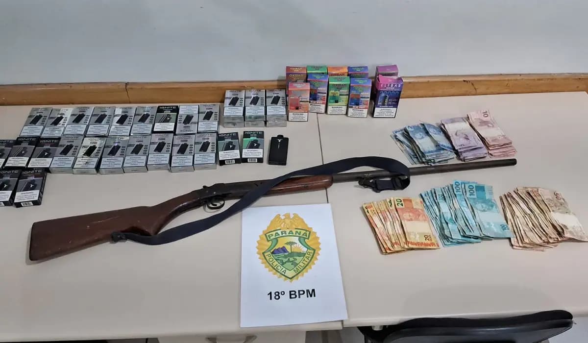 Posse Irregular de 4rma de F0go e Apreensão de Produtos Ilegais em Sertaneja