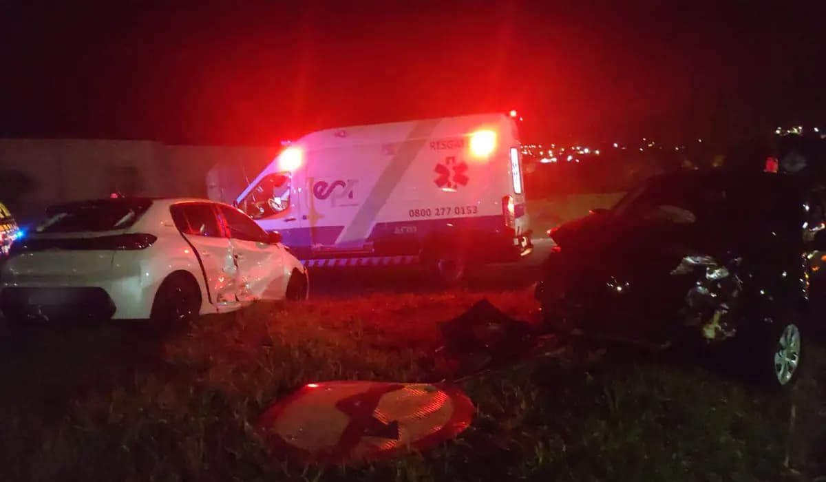 Colisão no Trevo do Jd. Panorama na BR 369 Deixa Jovem Ferida em Cornélio Procópio