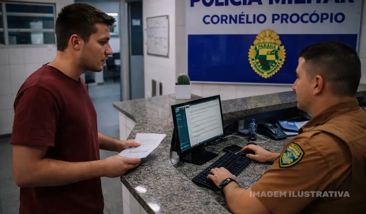 Carteira é furtada de veículo estacionado no centro de Cornélio Procópio