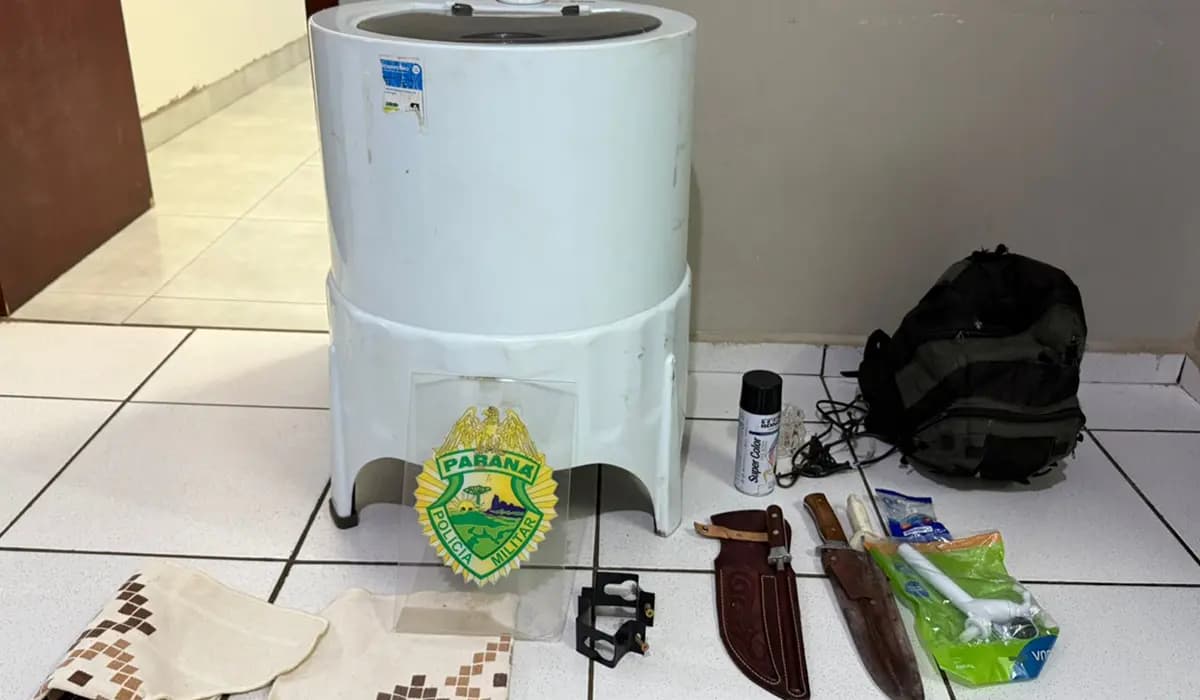 Polícia Militar recupera tanquinho furtado e prende suspeito em Cornélio Procópio
