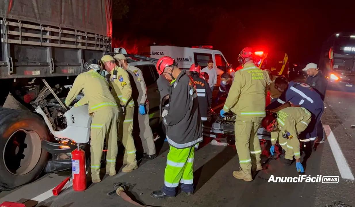 Grave acidente na BR-369 deixa uma vítima fatal e outra em estado grave em Uraí