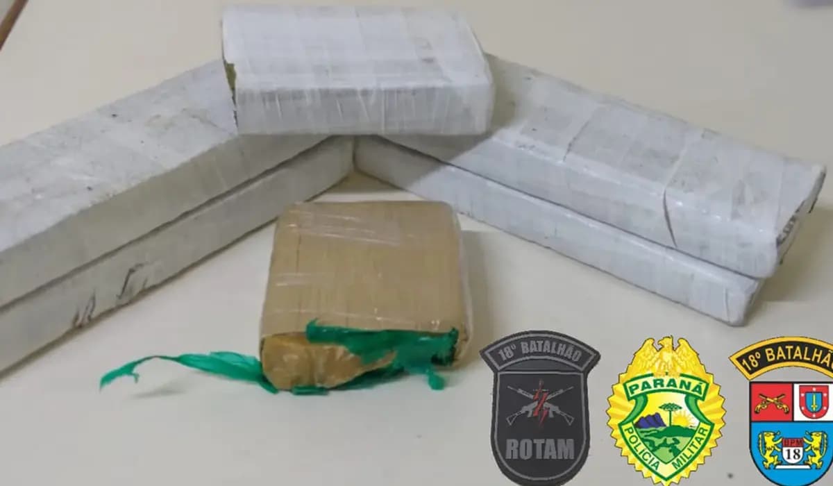 Indivíduo é preso com drogas em Andirá