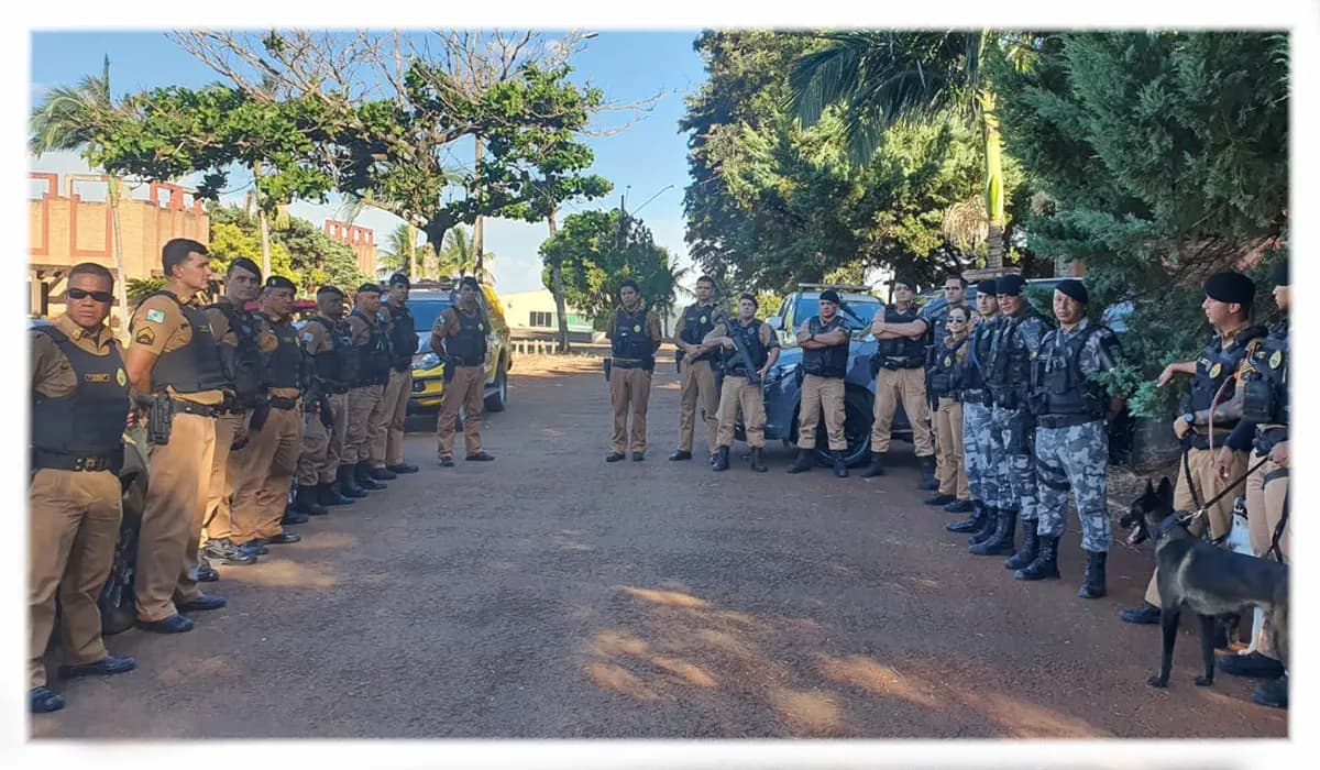 Polícia Militar realiza operação visando combate ao tráfico de drogas em Cornélio Procópio