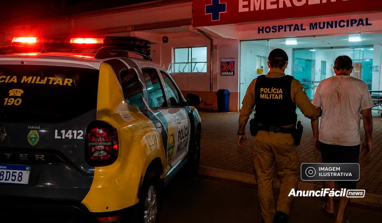 Homem é ferido com dois golpes de arma branca em Nova Santa Bárbara