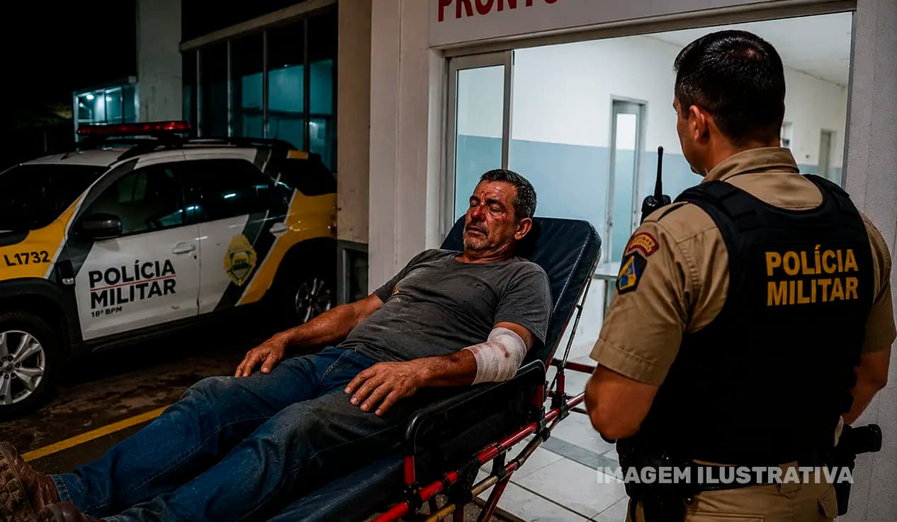 Homem é agredido por dupla e acaba hospitalizado em Uraí