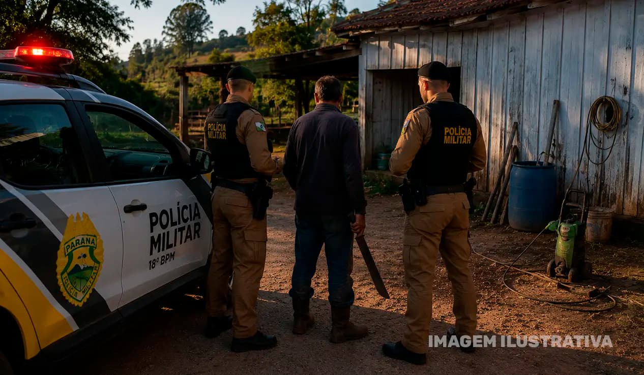 Homem escapa de golpe de facão ao usar lavadora de alta pressão e caso vai parar na delegacia em Assaí