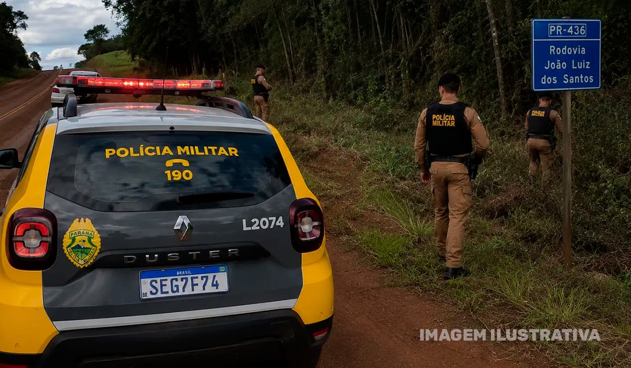 Motorista é rendido, amarrado e roubado ao tentar ajudar homem parado às margens da PR-436