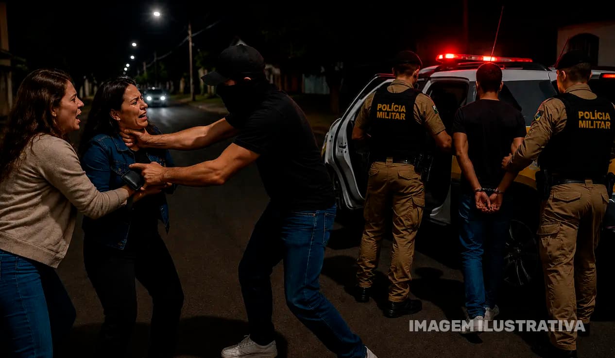 Homem é preso após roubar e agredir vítimas em São Sebastião da Amoreira