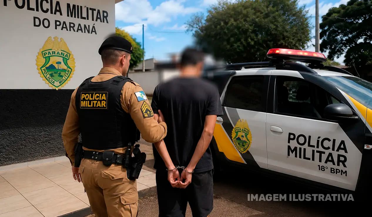 Adolescente é apreendido após agredir companheira com cabo de vassoura em São Sebastião da Amoreira