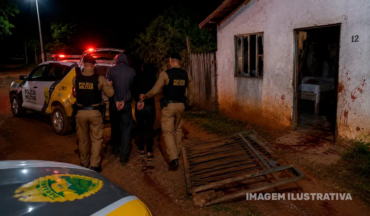 Invasão de residência termina com dois feridos e suspeitos presos em Assaí