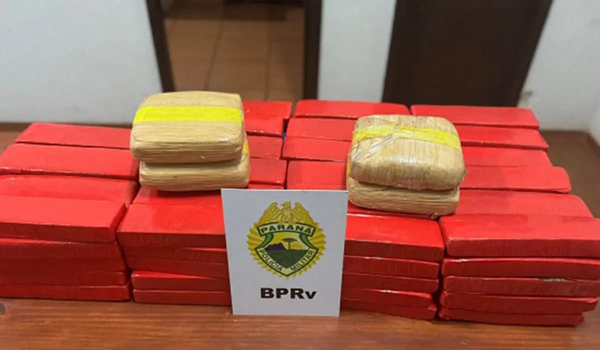 Polícia Rodoviária Estaduall realiza apreensão de 77 quilos de maconha na PR- 855 em Bandeirantes