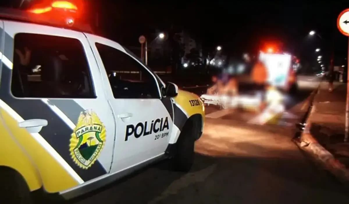 Atropelamento na Avenida Brasil, em Uraí, deixa idoso ferido