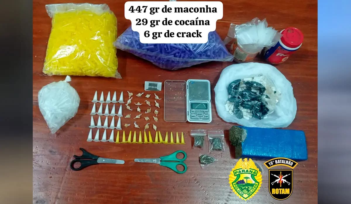 Polícia Militar Prende Dois Suspeitos de Tráfico de Drogas em Bandeirantes