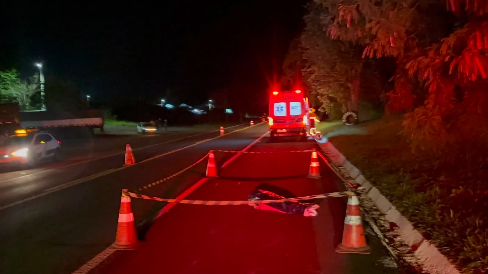 Mulher perde a vida após ser atropelada na BR-369 em Santa Mariana