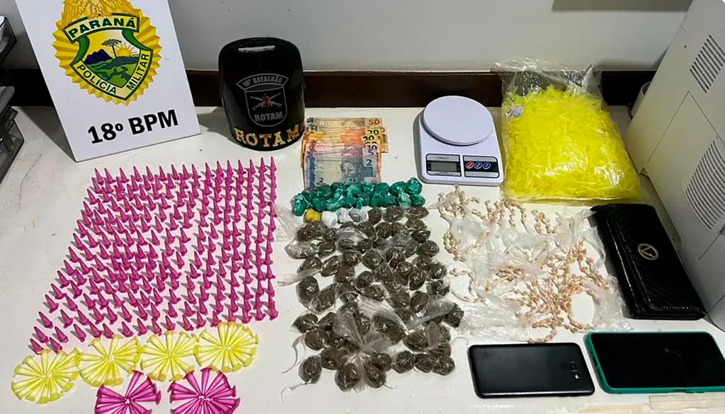 ROTAM apreende grande quantidade de drogas e prende duas mulheres em São Sebastião da Amoreira