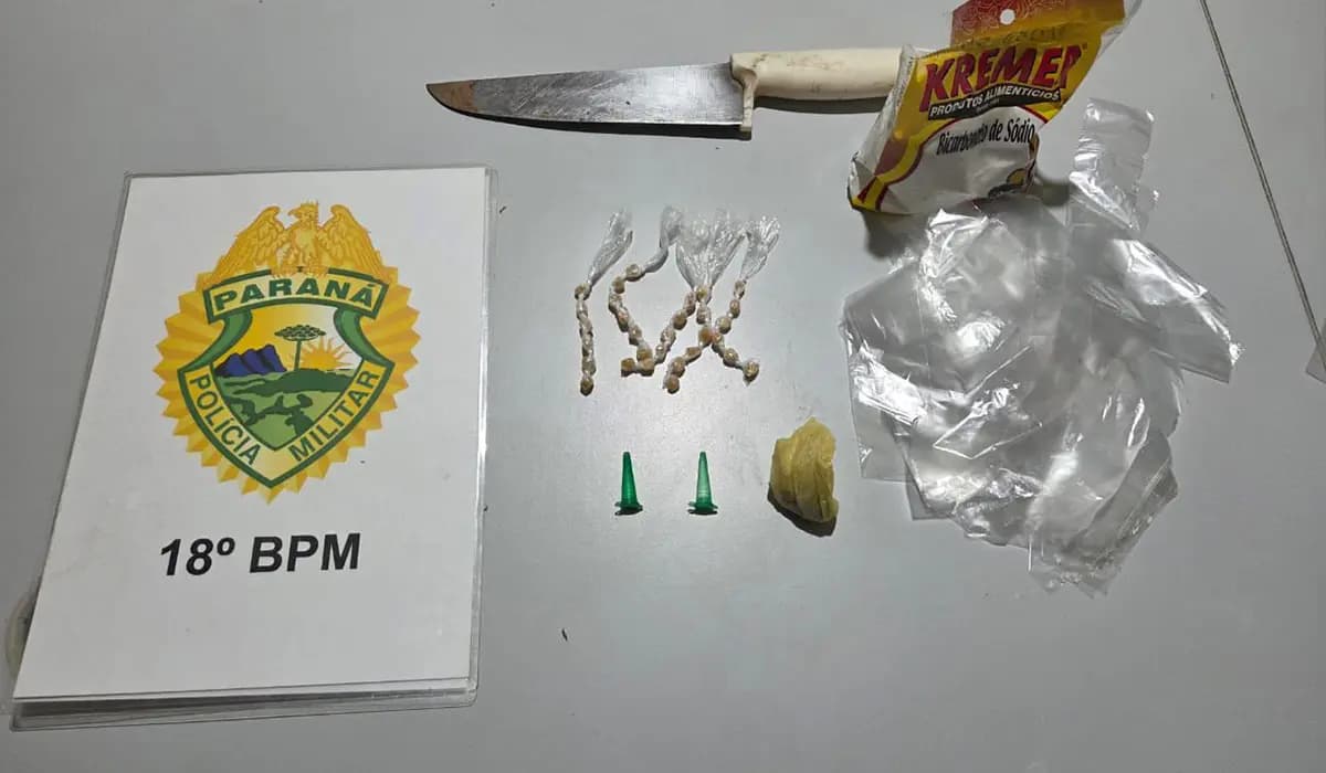 Homem é preso com drogas após tentar fugir da polícia em São Sebastião da Amoreira