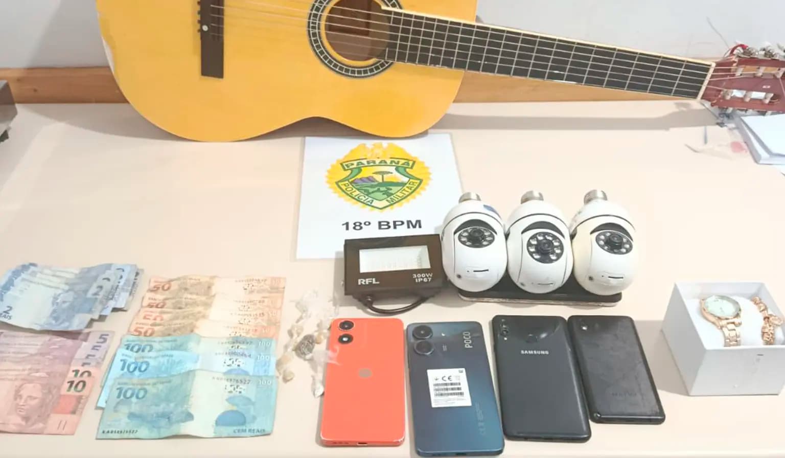 Rotam prende suspeito por tráfico de drogas e receptação em Cornélio Procópio