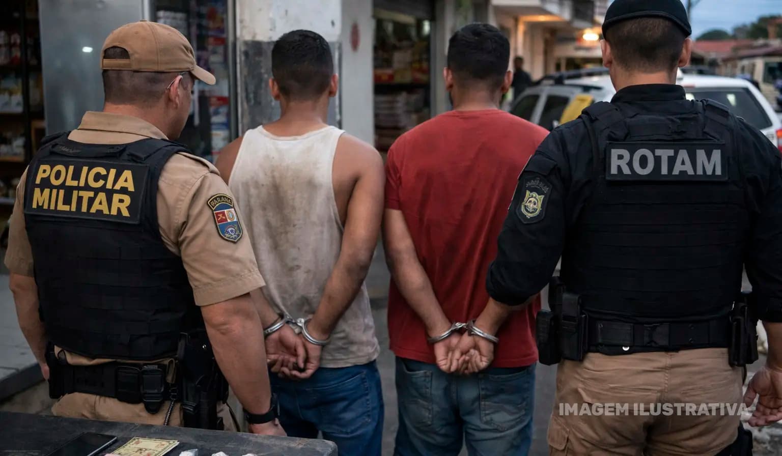 Suspeitos são encaminhados após denúncia de tráfico em Cornélio Procópio