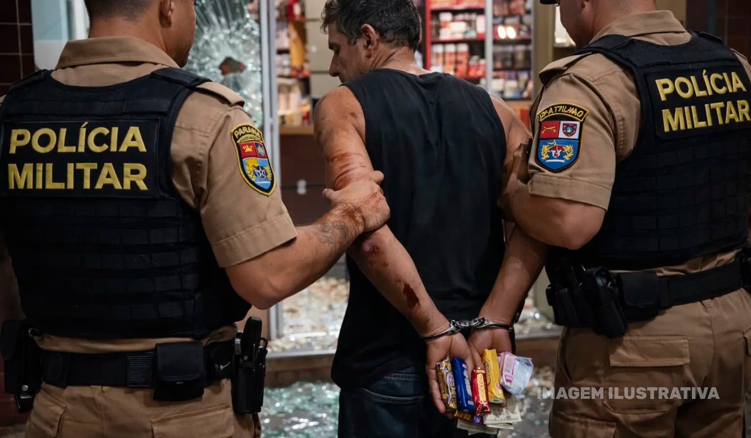 Homem é preso após furto a loja de chocolates em Bandeirantes