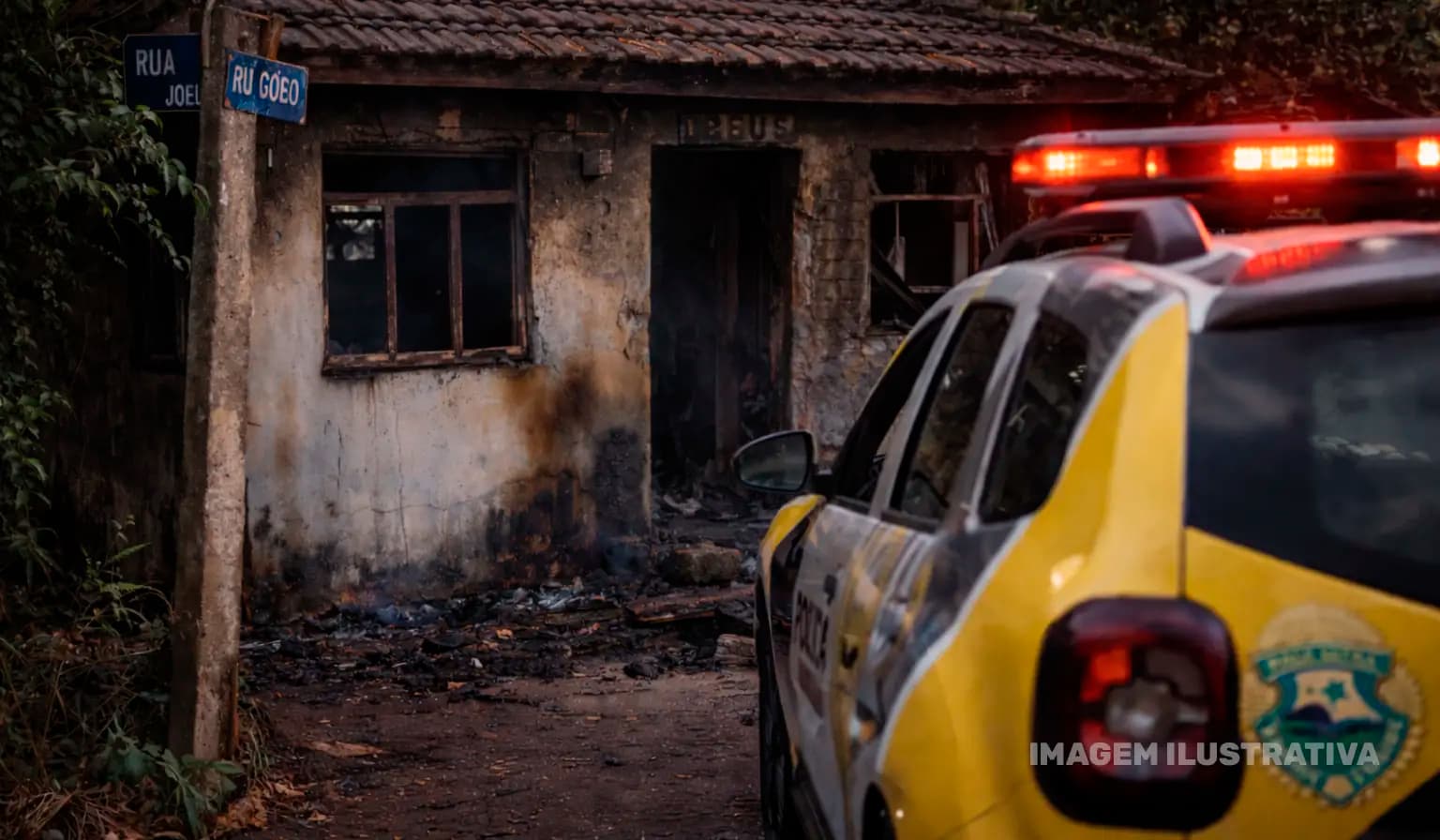 Incêndio é registrado em residência abandonada em Congonhinhas