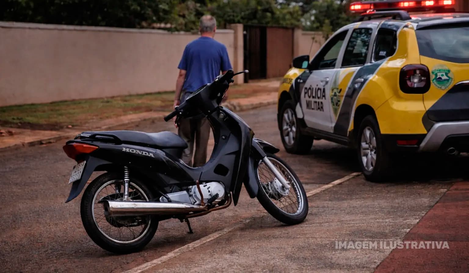 Motocicleta com alerta de furto é apreendida em Sertaneja