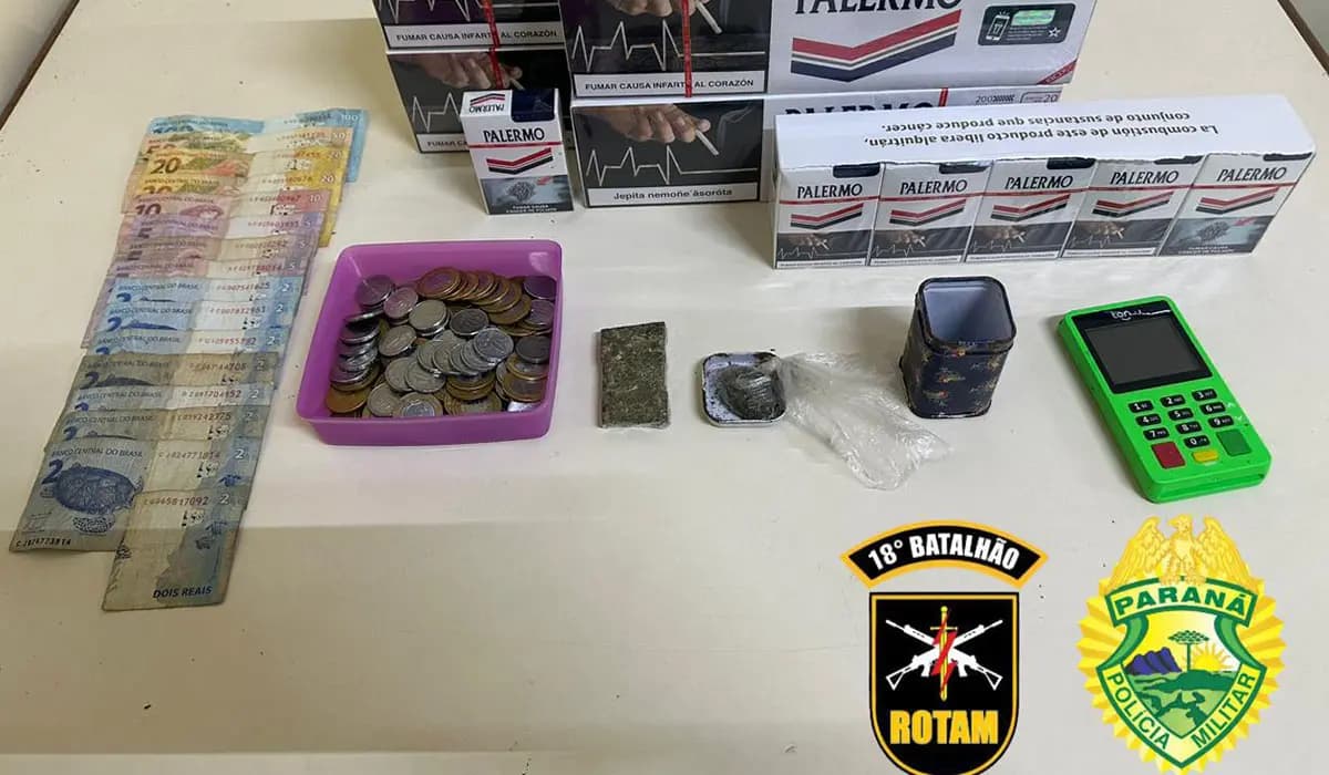 Operação policial resulta na prisão por tráfico de drogas e descaminho em Itambaracá
