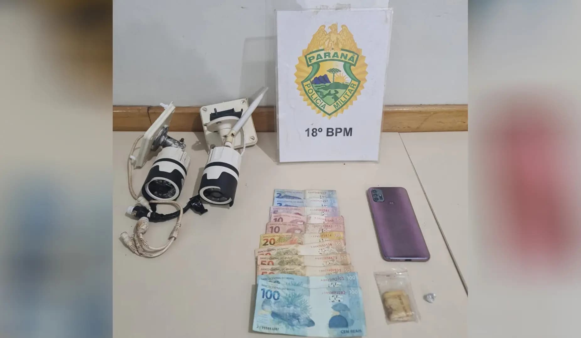 Homem É Preso por Tr4fico de Dr0gas em Santa Mariana; Usuário Também É Detido