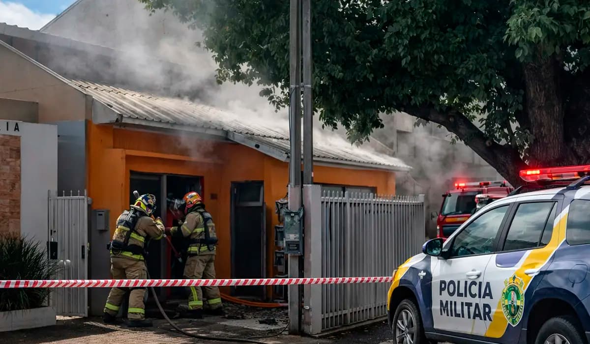 Princípio de incêndio é registrado em clínica odontológica em Cornélio Procópio