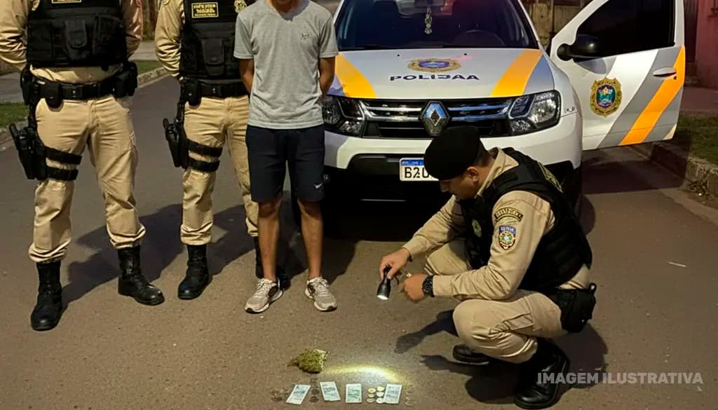 Adolescente é apreendido por ato infracional relacionado ao tráfico em Santa Mariana